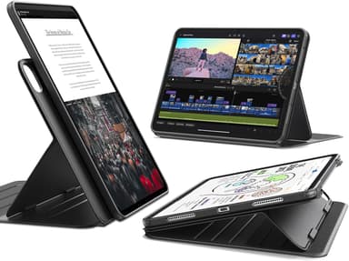 ESR for iPad Pro 13 Inch Case (M5/M4) 2025/2024, Rotating Case with Removable Magnetic Cover, Adjustable Portrait/Landscape Stand, 9 Standing Angles, Shift Series, Black - Image 2