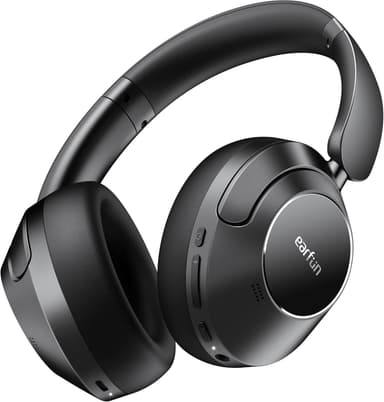 EarFun Wave Pro Active Noise Canceling Headphones, Wireless Over Ear Bluetooth Headphones, LDAC Hi-Res Sound, 5 Mics AI Clear Call, 80H Playtime, Multipoint Connection, Comfort Fit, Custom EQ via App - Image 2