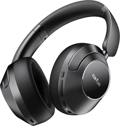 EarFun Wave Pro Active Noise Canceling Headphones, Wireless Over Ear Bluetooth Headphones, LDAC Hi-Res Sound, 5 Mics AI Clear Call, 80H Playtime, Multipoint Connection, Comfort Fit, Custom EQ via App - Image 1