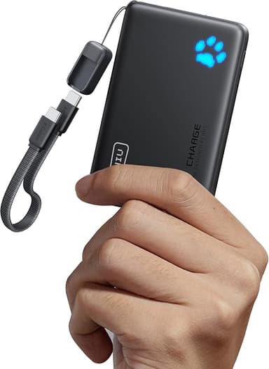 INIU Portable Charger, Ultra Slim 10000mAh 45W PD Power Bank, USB C in&Out Fast Charging Battery Pack, Travel Essential Phone Powerbank Compatible with iPhone 17 16 15 Samsung S22 S21 Google iPad etc - Image 1