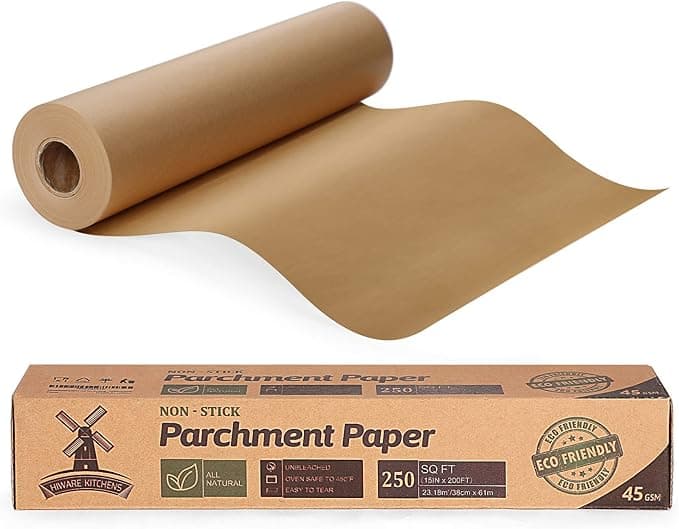 Unbleached 15 x 200 ft Parchment Baking Paper Roll - 250 Sq.Ft for Baking, Cooking, Grilling, Air Fryer and Steaming - Image 1