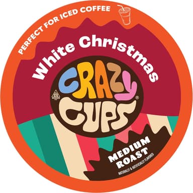 Crazy Cups Flavored Coffee for Keurig K-Cup Machines, White Christmas, Hot or Iced Drinks, 22 Single Serve, Recyclable Pods - Image 2