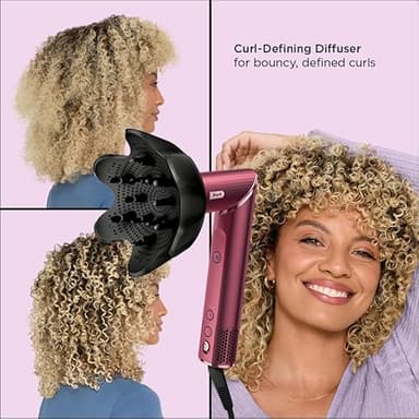 Shark FlexStyle Air Styling & Drying System, Powerful Hair Dryer Brush & Multi-Styler with Auto-Wrap Curlers, Diffuser, Paddle Brush, Round Brush, Concentrator Attachment, Black Cherry, HD457CR - Image 3