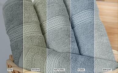 Utopia Towels 8 Piece Premium Towel Set, 2 Bath, 2 Hand, and 4 Wash Cloths, 600 GSM 100% Ring Spun Cotton, Highly Absorbent Towels for Bathroom, Gym, Hotel, and Spa, Cool Grey - Image 8