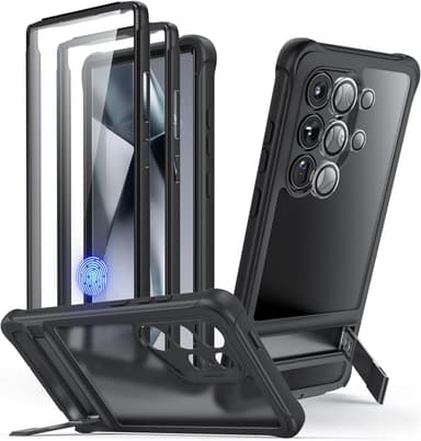 ESR for Samsung Galaxy S24 Ultra Armor Series Case, Full Body Protection Front Cover with Screen Protector and Extra Protective Front Frame, 3 Kickstand Modes, Military-Grade Protection, Black - Image 2