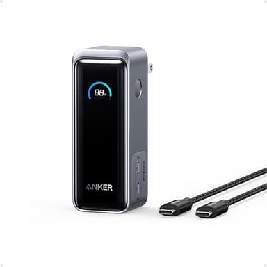 Anker Prime Power Bank, 9,600mAh Battery Pack with 65W Output Wall Charger, Supports PD 3.0 and PPS, 30W Fast Recharging, Sleek Portable Charger for MacBook Pro, iPhone 17/16 Series, Galaxy, iPad - Image 1