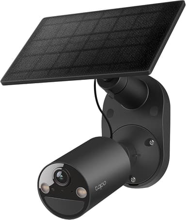 Tapo SolarCam C403 Kit, Outdoor Battery Camera w/Solar Panel, Wireless, 1080P, Free Person Detection, SD/Cloud Storage, Color Night Vision, Built-in Spotlights & Alarm, No Hub Needed, Black - Image 1