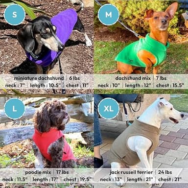 Gooby Fleece Vest Dog Sweater - Pumpkin, Small - Warm Pullover Fleece Dog Jacket with O-Ring Leash for Small to Medium Dogs - Image 4