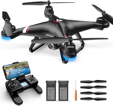 TENSSENX GPS Drone with 1080P HD Camera for Adults and Kids, 5G Transmission FPV Drone, TSRC X7 RC Quadcopter with 2 Batteries, Auto Return, Follow Me, Altitude Hold, Easy for Beginners - Image 1