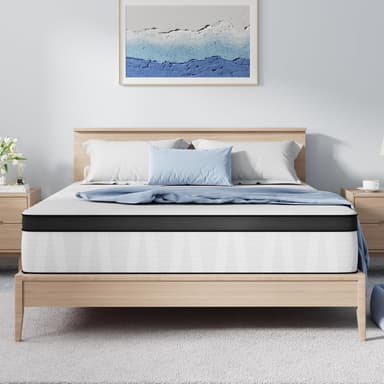 Avenco Twin Mattress, 10 Inch Medium Firm Twin Size Mattress in a Box, Hybrid Mattresses with Smarts™ Coil Pocket Springs for Motion Isolation, Strong Edge Support, CertiPUR-US Certified - Image 2