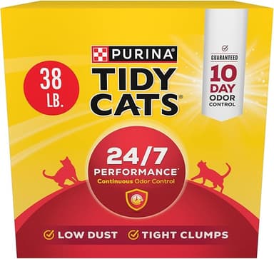 Purina Tidy Cats Clumping Cat Litter, 24/7 Performance Multi Cat Litter - 38 lb. Box - Image 1
