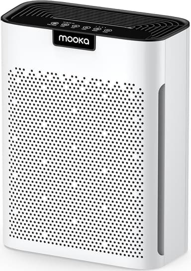 Air Purifiers for Home Large Room 2200 Ft² with Washable Filters, MOOKA H13 HEPA Air Purifier for Home Pets Bedroom with Fragrance, Air Cleaner for Smoke Dust Pollen Pets Hair Odor, KJ190L White - Image 1