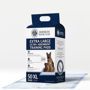 American Kennel Club Scented Puppy Training Pads with Ultra Absorbent Quick Dry Gel – 28 x 30 Pee Pads for Dogs - Fresh Scented - 50 Count, XL - Image 1