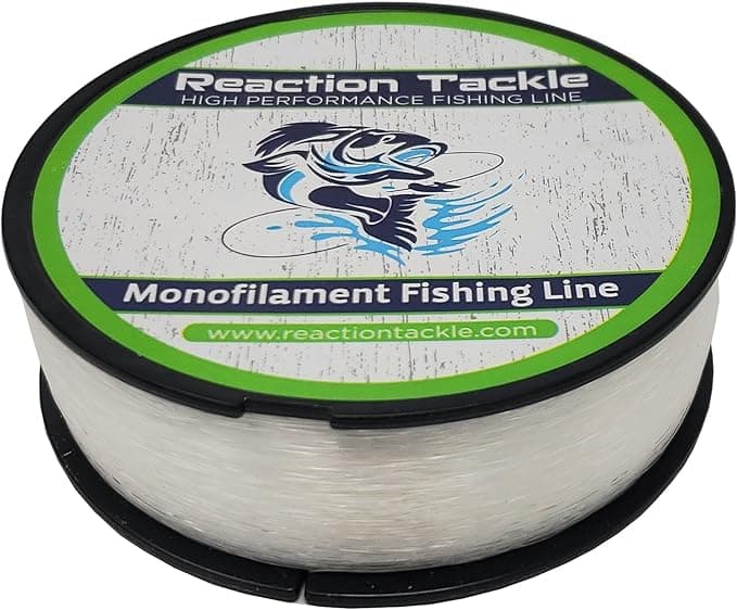 Reaction Tackle Monofilament Fishing Line- Strong and Abrasion-Resistant Nylon Mono, Smooth and Long Casting - Low Memory- Freshwater and Saltwater Fishing Monofilament Line - Image 1