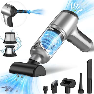 AHNR Handheld Car Vacuum Cleaner Cordless with Brushless Motor, 20000PA High Power Vacuum Cleaner & Air Duster, 3 in 1 Keyboard Portable Mini Hand Held Vacuums Cleaner for Car Home - Image 2