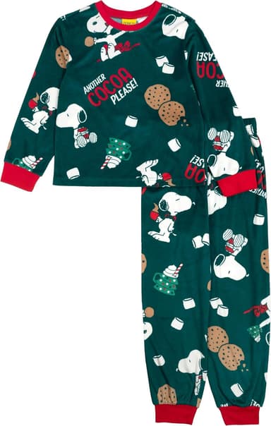 Peanuts baby-boys 2-piece Loose-fit Pajama Set, Matching Family Holiday Pajamas, Soft & Comfortable - Image 2