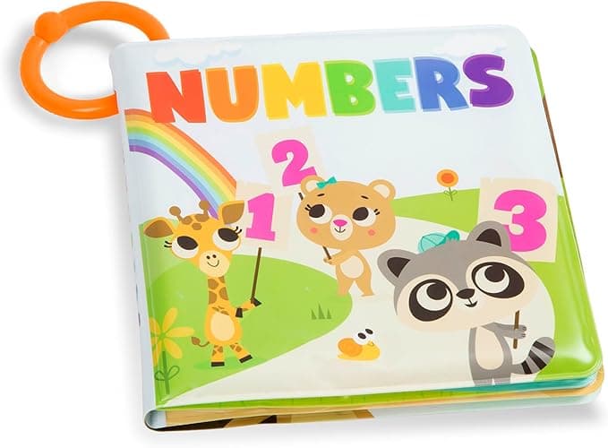 B. toys – Baby Bath Book – Educational Book for Babies – Book About Numbers – Waterproof Bathtub Toys – 6+ Months – Tub Time Books – Numbers - Image 1