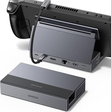 UGREEN Steam Deck Dock 9-in-1 USB C Docking Station with Foldable Stand, 4K@60Hz HDMI, Gigabit Ethernet, PD 100W, 10Gbps USB A&C 3.2, TF/SD Compatible with Steam Deck, Rog Ally, Rog X, Legion Go etc - Image 2