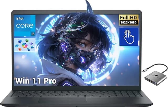 Dell Inspiron 15 3530 Business Laptop, 15.6" FHD Touchscreen, 16GB RAM 512GB PCIe SSD Intel 10-Core i5-1334U (Beat i7-1250U), Computer for Student-Home Copilot AI WiFi 6 Win 11 Pro w/GM Accessory