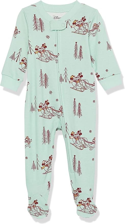 Amazon Essentials Disney | Marvel | Star Wars Unisex Babies' and Toddlers' Snug-Fit Cotton Footed Pajamas, Multipacks - Image 1