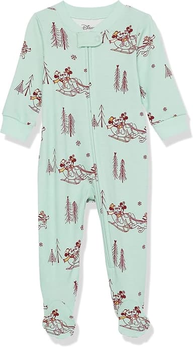 Amazon Essentials Disney | Marvel | Star Wars Unisex Babies' and Toddlers' Snug-Fit Cotton Footed Pajamas, Multipacks - Image 1