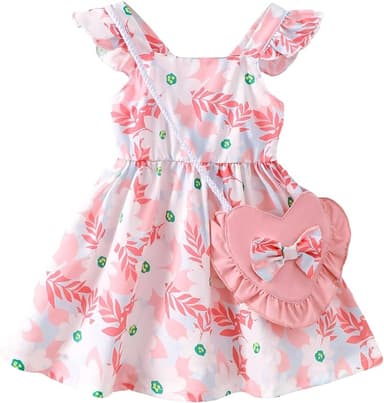 Mioglrie Baby Girl Clothes Newborn Dress Summer Toddler Girls' Clothing Casual Sundress with Cute Bag Infant Outfits - Image 1
