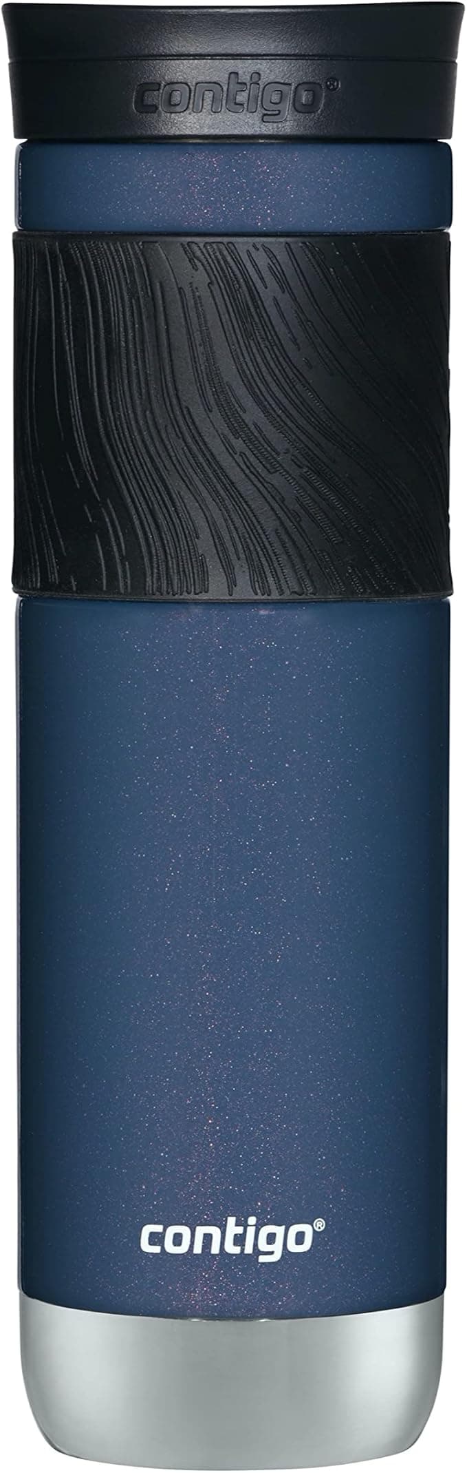 Contigo Byron 2.0 Stainless Steel Travel Mug with Snapseal Lid and Grip, 24oz, Midnight Berry, BPA Free and Leak Proof - Image 1