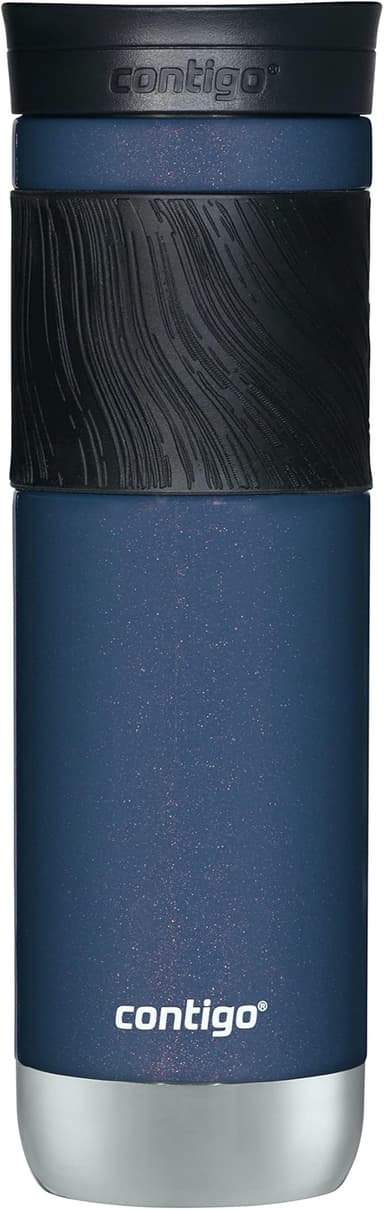Contigo Byron 2.0 Stainless Steel Travel Mug with Snapseal Lid and Grip, 24oz, Midnight Berry, BPA Free and Leak Proof - Image 1