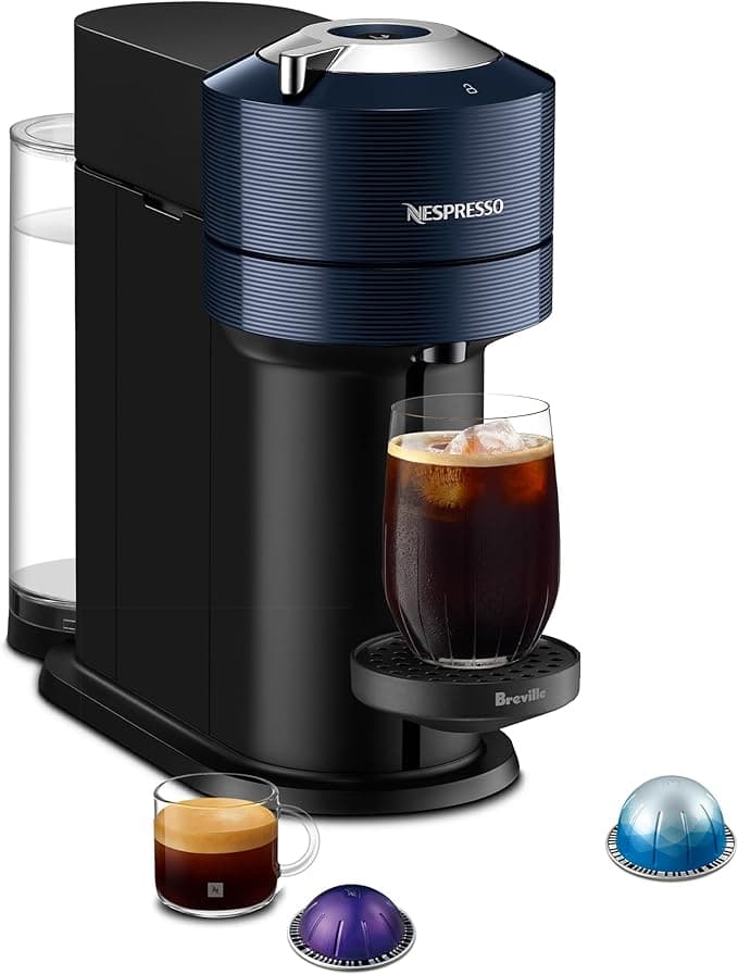 Nespresso Vertuo Next Coffee and Espresso Maker by Breville, Navy - Image 1