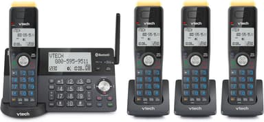 VTech IS8128-41 Super Long Range 4-Handset DECT 6.0 Cordless Phone for Home with Answering Machine, 2300 ft Range, Call Blocking, Bluetooth Connect to Cell, Intercom - Image 2