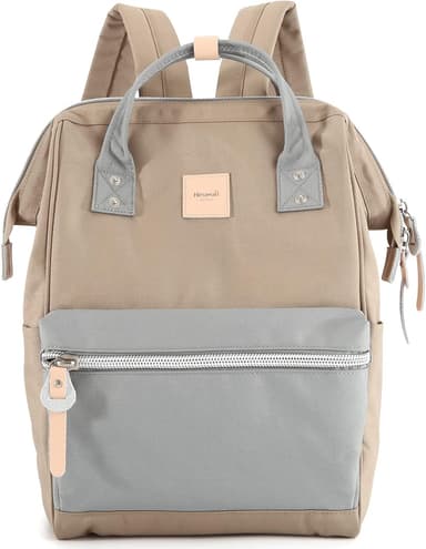 Himawari Laptop Backpack for Women & Men - Travel Backpack With USB Charging Port, Water Resistant, Large Business Bag, College & Doctor Bag (1881-Khaki+leaden22# - Image 2