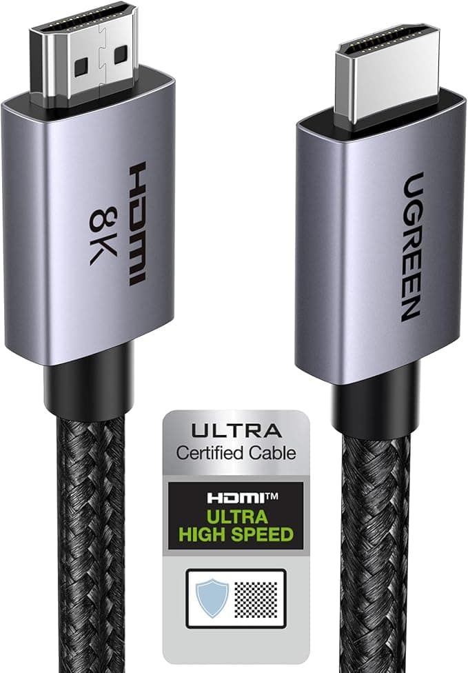 UGREEN 8K HDMI 2.1 Cable 48Gbps 10FT, Certified Ultra High Speed HDMI Cord Aluminum, 4K@240Hz 120Hz 10K 8K@60Hz, HDCP 2.2&2.3, eARC HDR 10 Dolby Compatible with PS5/Blu-ray/Roku TV/Switch 2/Mac mini - Image 1