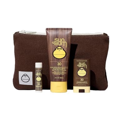 Sun Bum Road Tripper - Travel Sized Sun Care Pack with Sunscreen Lotion, Face Stick, and Lip Balm - SPF 30 Broad Spectrum UVA/UVB Protection - Hawaii 104 Act Compliant - TSA Friendly - Image 1