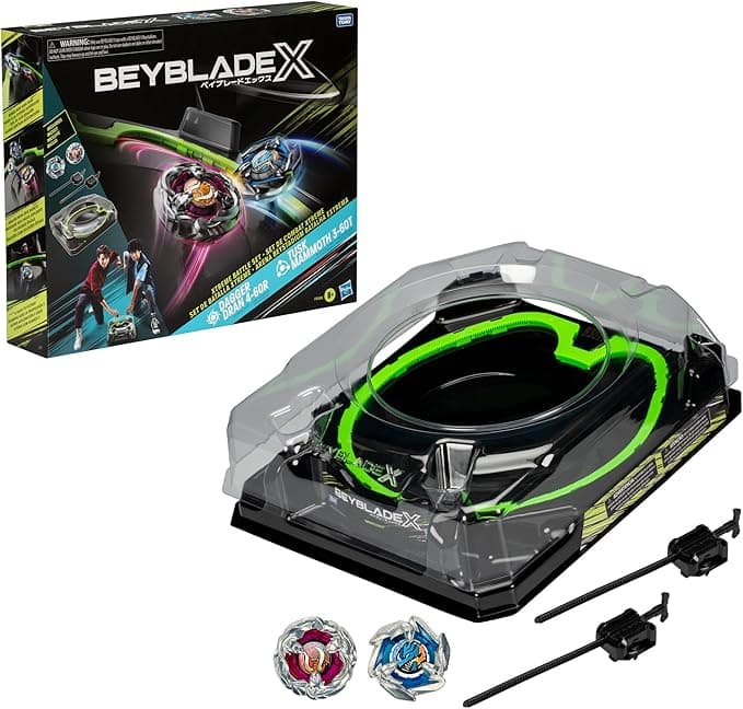 Beyblade X Xtreme Battle Set with Beystadium Arena Featuring X-Celerator Rail, 2 Right-Spinning Top Toys, 2 Launchers, Toys for Boys and Girls, 8+ - Image 1
