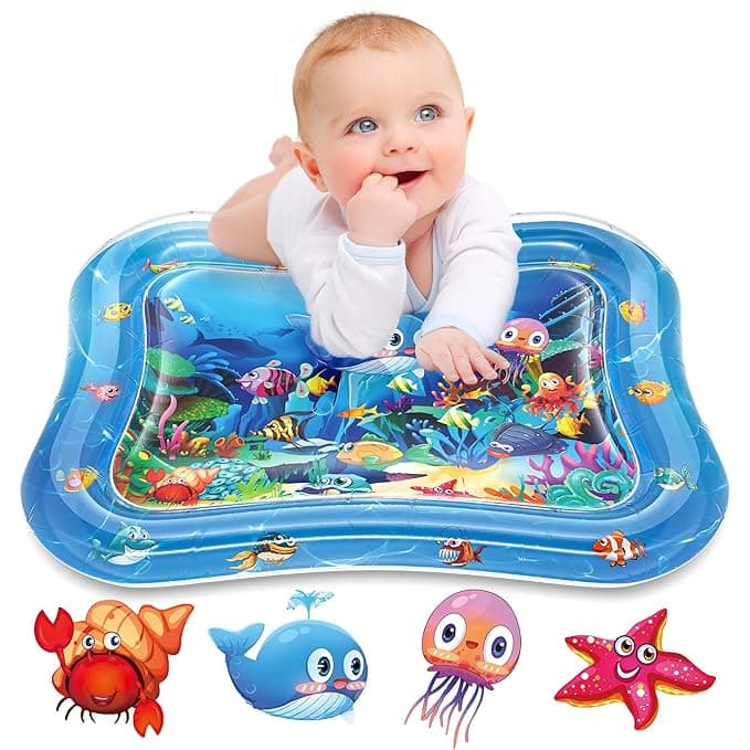 Infinno Inflatable Tummy Time Mat Premium Baby Water Play Mat for Infants and Toddlers Baby Toys for 3 to 24 Months, Strengthen Your Baby's Muscles, Portable - Image 1