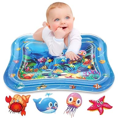 Infinno Inflatable Tummy Time Mat Premium Baby Water Play Mat for Infants and Toddlers Baby Toys for 3 to 24 Months, Strengthen Your Baby's Muscles, Portable - Image 1