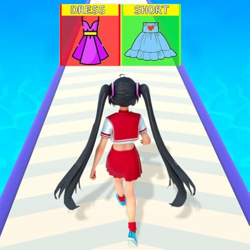 Build Fashion Queen Bride Dressup Run Rush 3D - Girls Makeup Makeover Games 2025 - Image 1