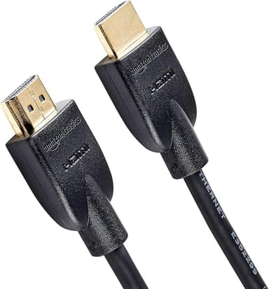Amazon Basics HDMI Cable, 6ft, 4K@60Hz, High-Speed 4K HDMI 2.0 Cord (18Gbps), 2160p, 48 bit, Compatible with TV/PS5/Xbox/Roku, Black - Image 1
