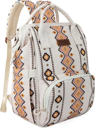 Montana West Wrangler Callie Diaper Bag Backpack with Stroller Straps Multifunction Baby Travel Bag WG2204-9110TN - Image 2