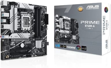 ASUS Prime B760M-A-CSM Intel B760 (LGA 1700) mATX CSM Commercial Motherboard PCIe 4.0, DDR5, 2X M.2, 2.5Gb LAN, DP, 2X HDMI™, SATA 6 Gbps, USB 3.2 Type-C, Aura Sync, ASUS Control Center Express - Image 2