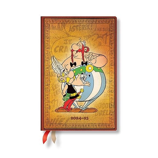 Paperblanks | 2025 Weekly Planner | Asterix & Obelix | The Adventures of Asterix | 12-Month | Mini | Horizontal | Elastic Band | 160 Pg | 100 GSM - Image 1