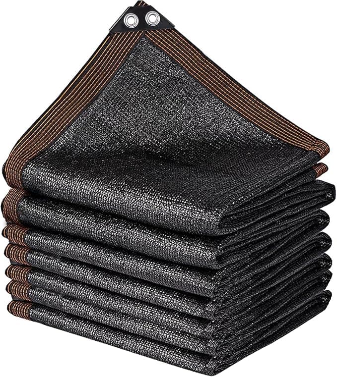 winemana Black Shade Cloth 40%, 30x50 FT Mesh Tarp - Garden Shade for Greenhouse, Patio, Vegetables, Plants Cover and Chicken Coops, Sun Shade Net for Outdoor Protection with Reinforced Grommets - Image 1