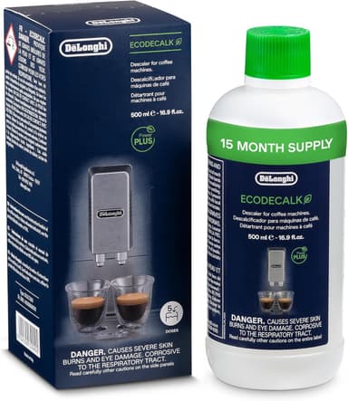 De'Longhi EcoDecalk Descaler, Eco-Friendly Universal Descaling Solution for Coffee & Espresso Machines, 16.90 oz (5 uses - Image 2