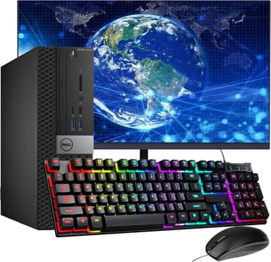 Dell OptiPlex 5040 SFF PC Desktop Computer, with New 24" FHD Monitor, Core i5-6500, 8GB RAM, 256GB SSD, Keyboard & Mouse, WiFi, Windows 11 Pro (Renewed - Image 2