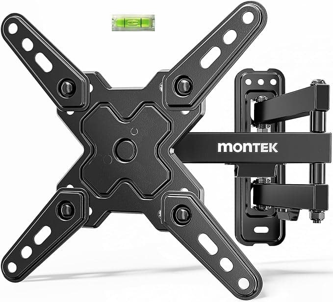 monTEK Full Motion TV Wall Mount Bracket for Most 13-43 Inch LED LCD Flat Screen TVs & Monitors, Swivel Tilt Extension Rotation with Articulating Arms, TV Mount Max VESA 200x200mm, up to 44lbs - Image 1