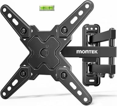 monTEK Full Motion TV Wall Mount Bracket for Most 13-43 Inch LED LCD Flat Screen TVs & Monitors, Swivel Tilt Extension Rotation with Articulating Arms, TV Mount Max VESA 200x200mm, up to 44lbs - Image 1