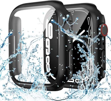 Goton Waterproof Case Compatible for Apple Watch Screen Protector Series 6/5/4, SE 3/2/1 40mm, Hard Bumper with Tempered Glass for iWatch Cover 40 mm - Image 2