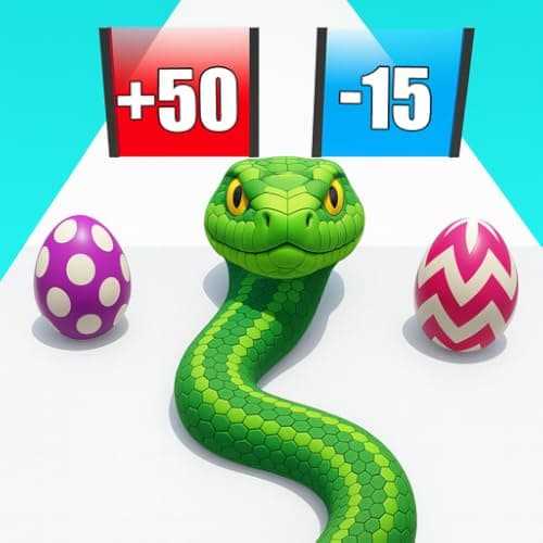 Snake Run Race 3D - Fun Snake Chase Running Games 2025