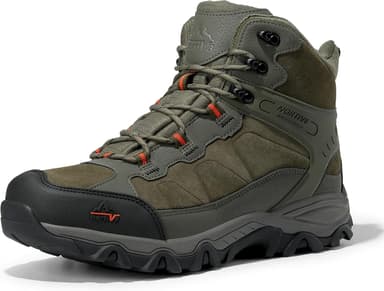 NORTIV 8 Men's Waterproof Hiking Boots Outdoor Mid Trekking Lightweight Mountaineering Shoes Paladin - Image 2