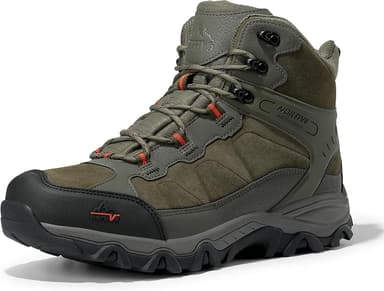 NORTIV 8 Men's Waterproof Hiking Boots Outdoor Mid Trekking Lightweight Mountaineering Shoes Paladin - Image 1